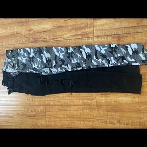 Black and cami skinny jeans